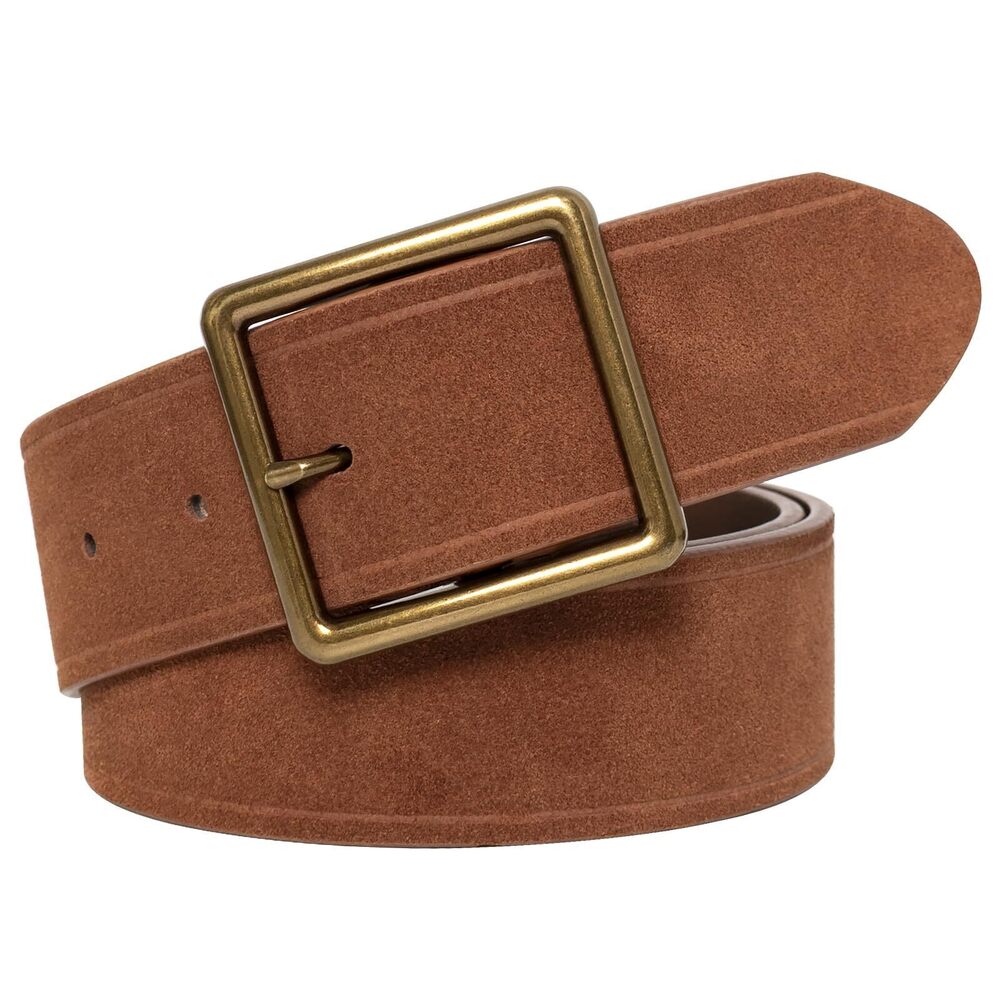 5429 Vintage Wide Suede Belt Leather Western Belt for High Waisted Pants &
